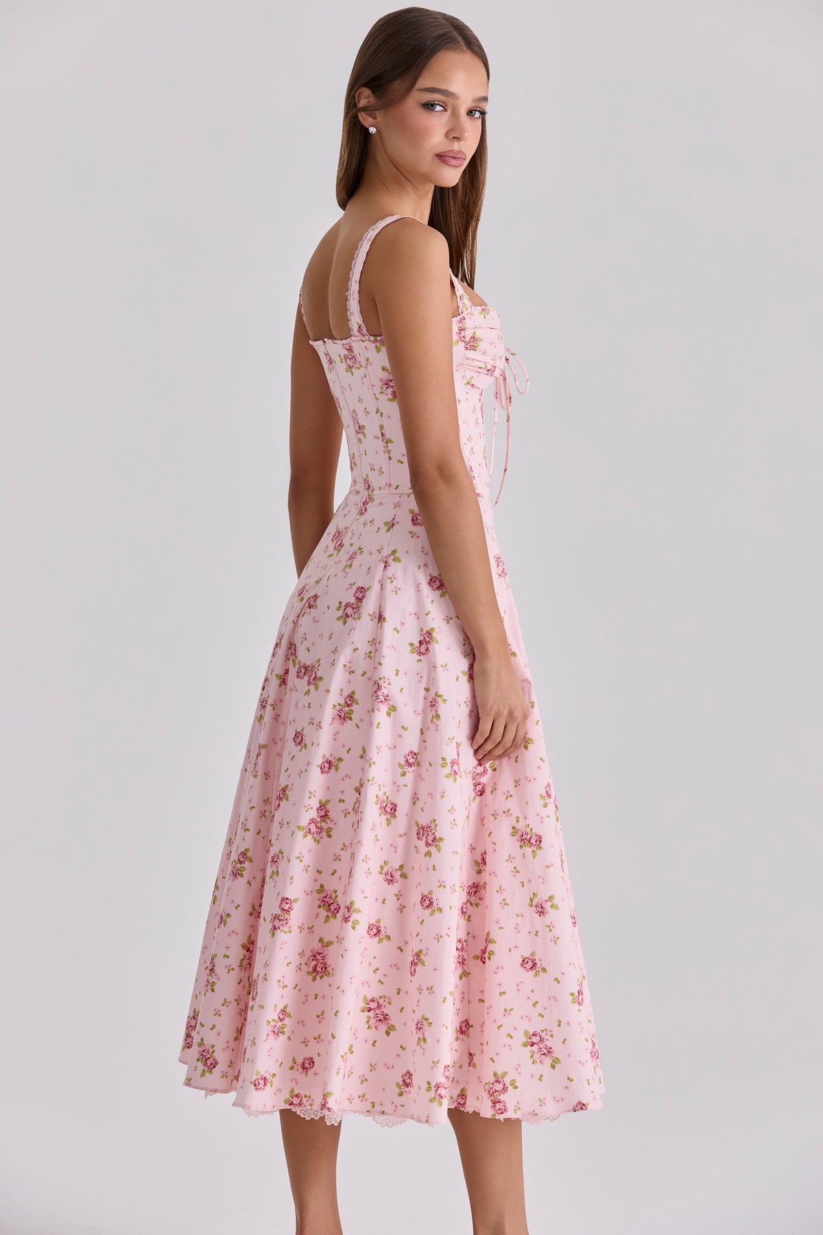 Camille Midi Dress - Vintage Rose