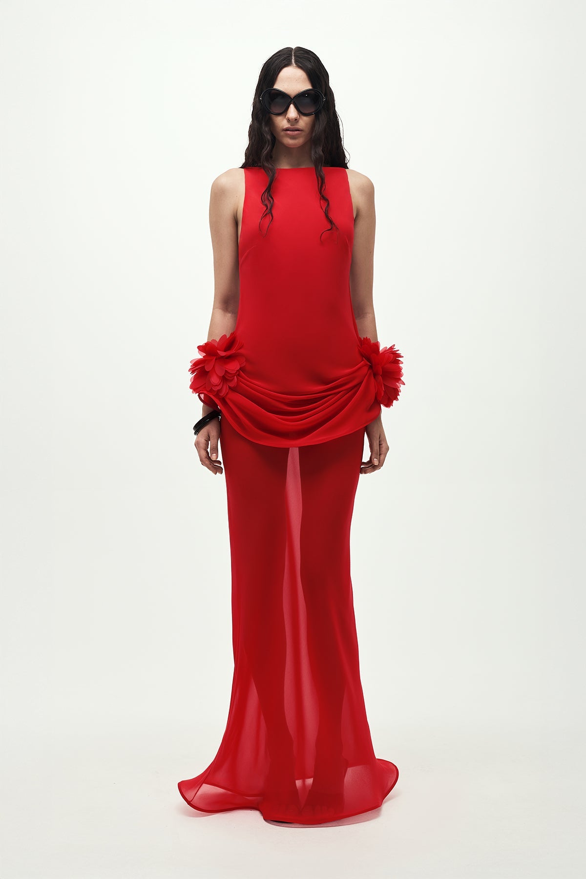 Flamenco Maxi Dress - Red