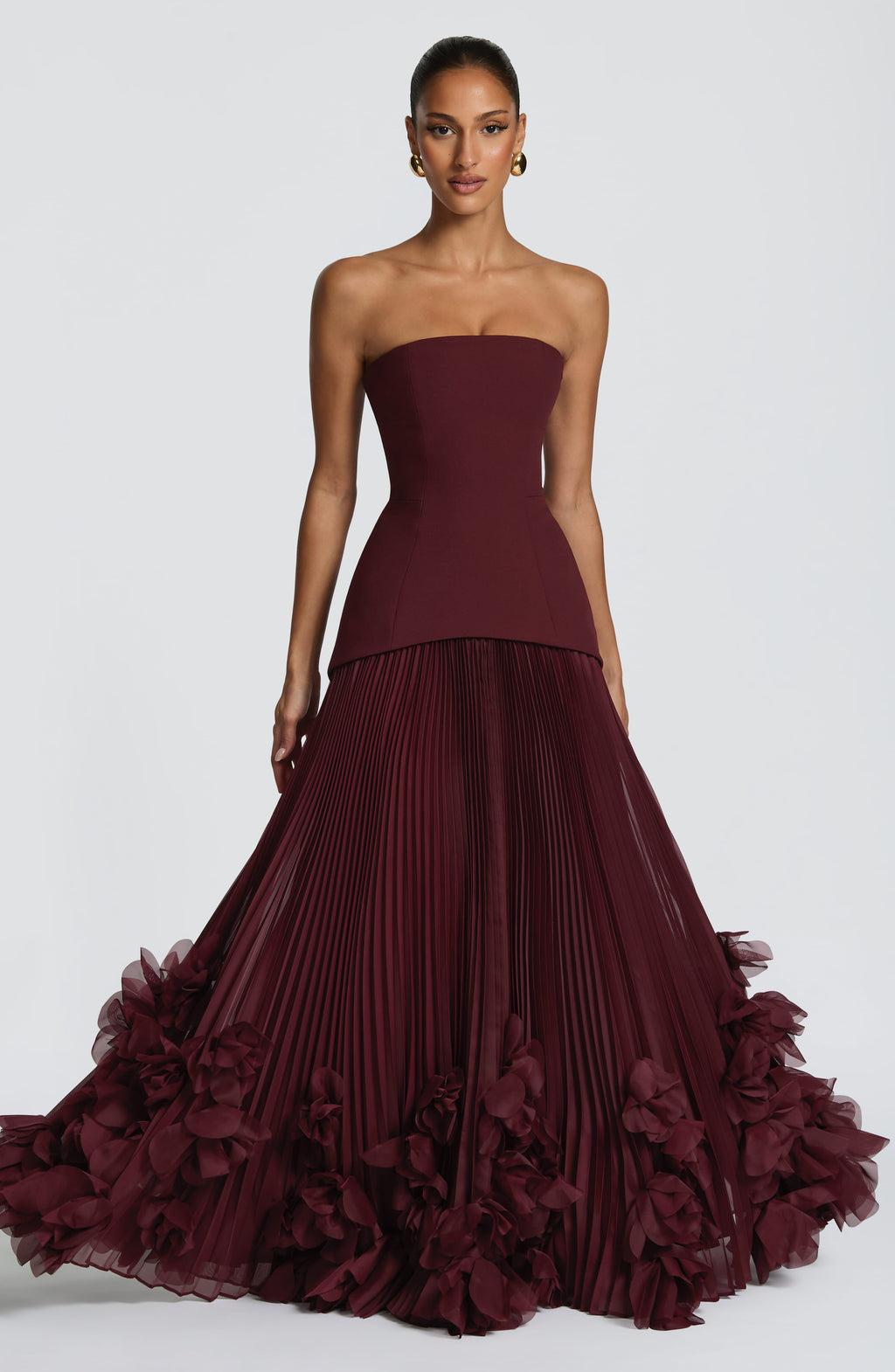 Cordelia Maxi Dress - Cherry Lacquer