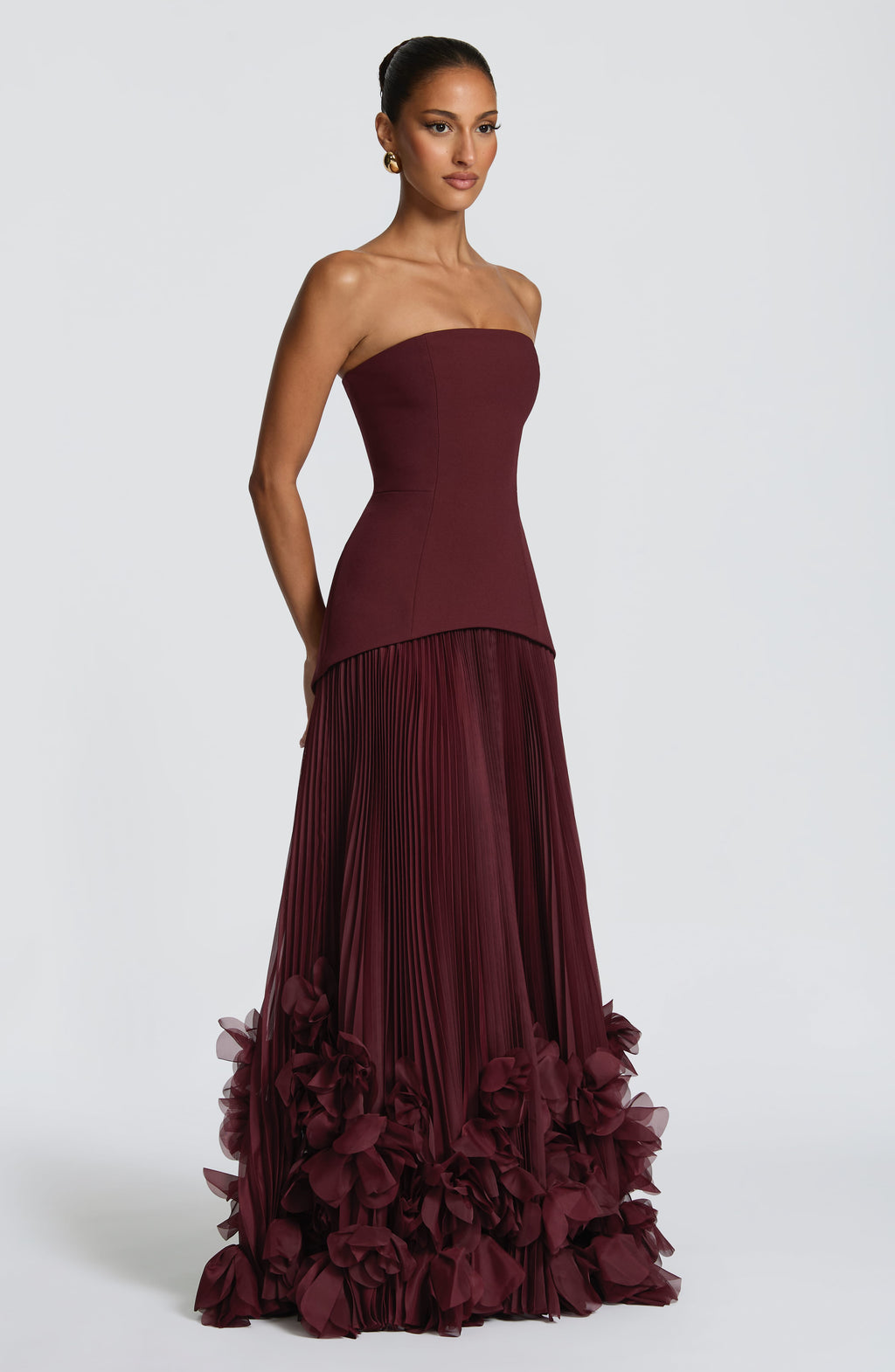 Cordelia Maxi Dress - Cherry Lacquer