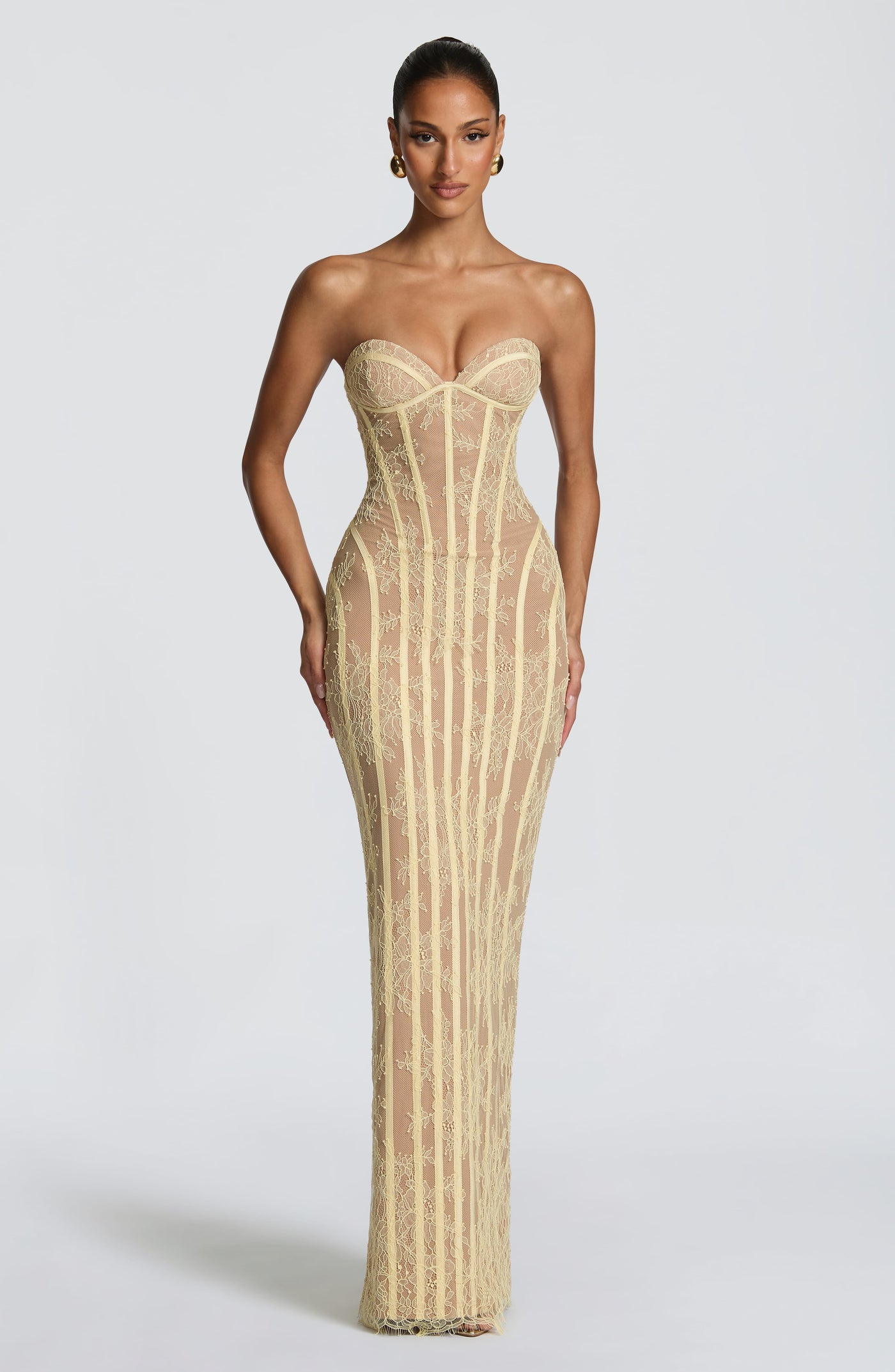 Cosima Maxi Dress - Lemon - 2