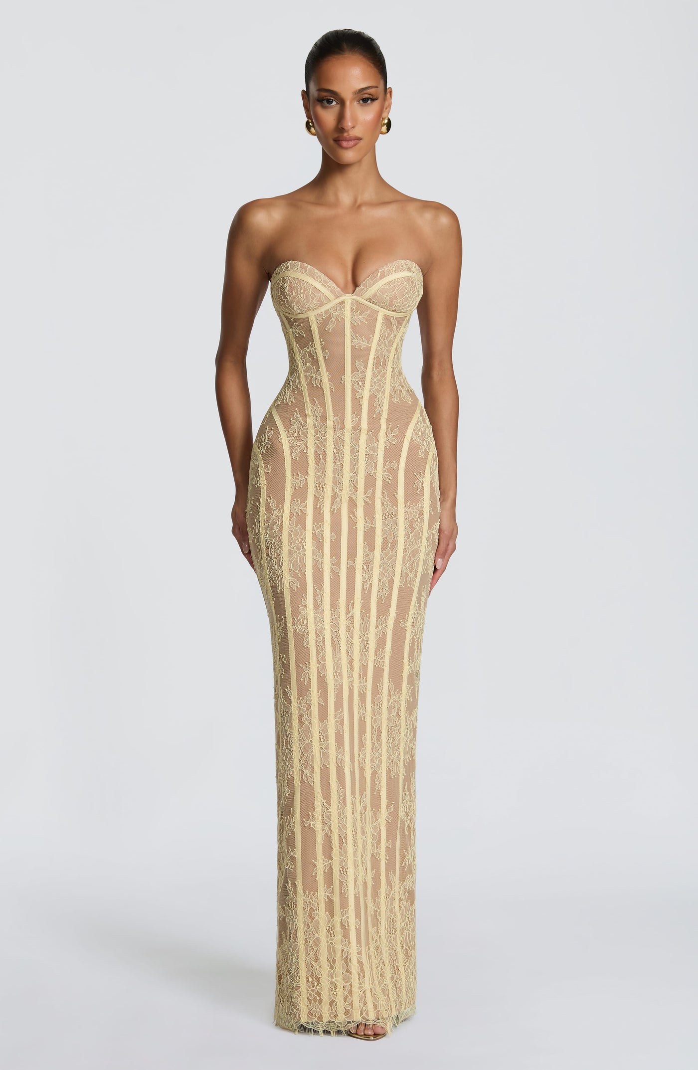 Cosima Maxi Dress - Lemon - 7