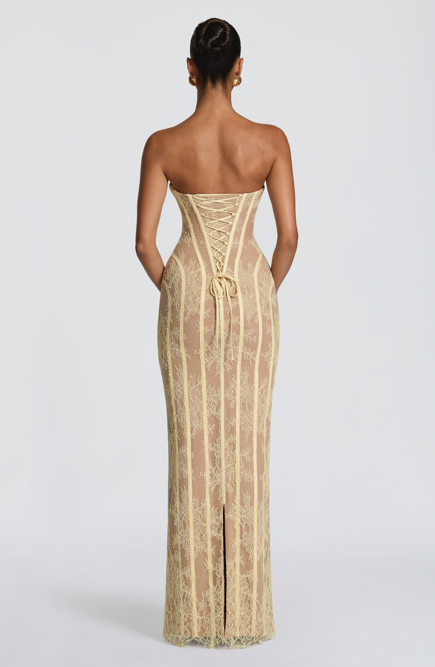 Cosima Maxi Dress - Lemon - 3