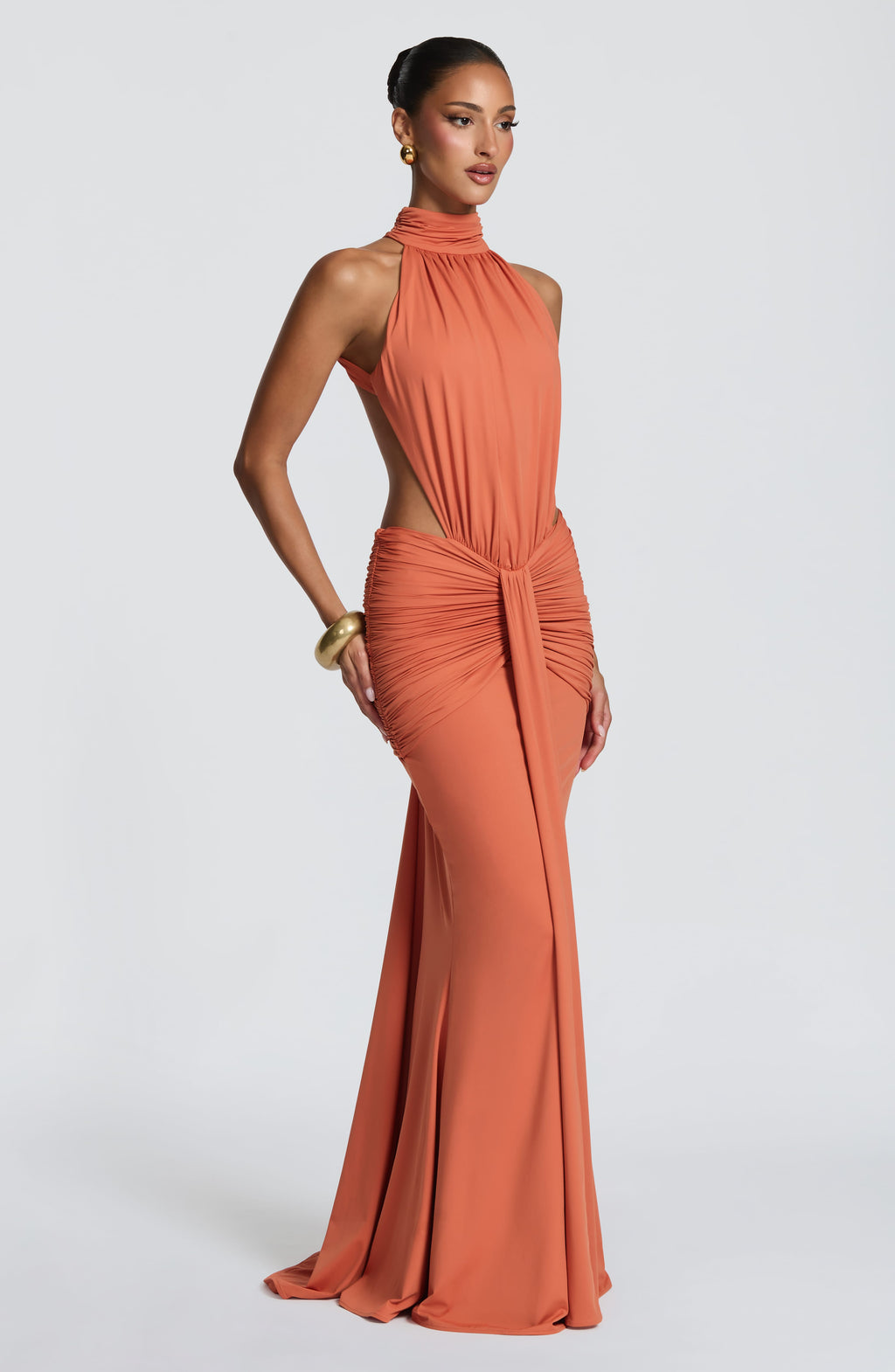 Odessa Maxi Dress - Burnt Orange