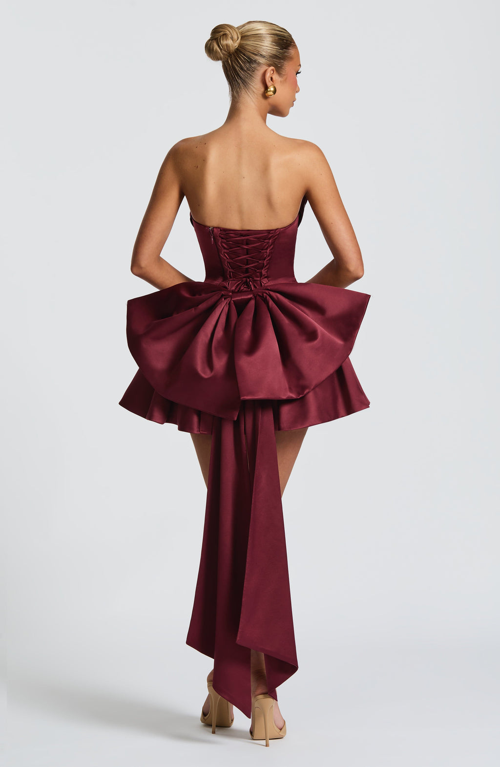 Cherise Mini Dress - Cherry Lacquer