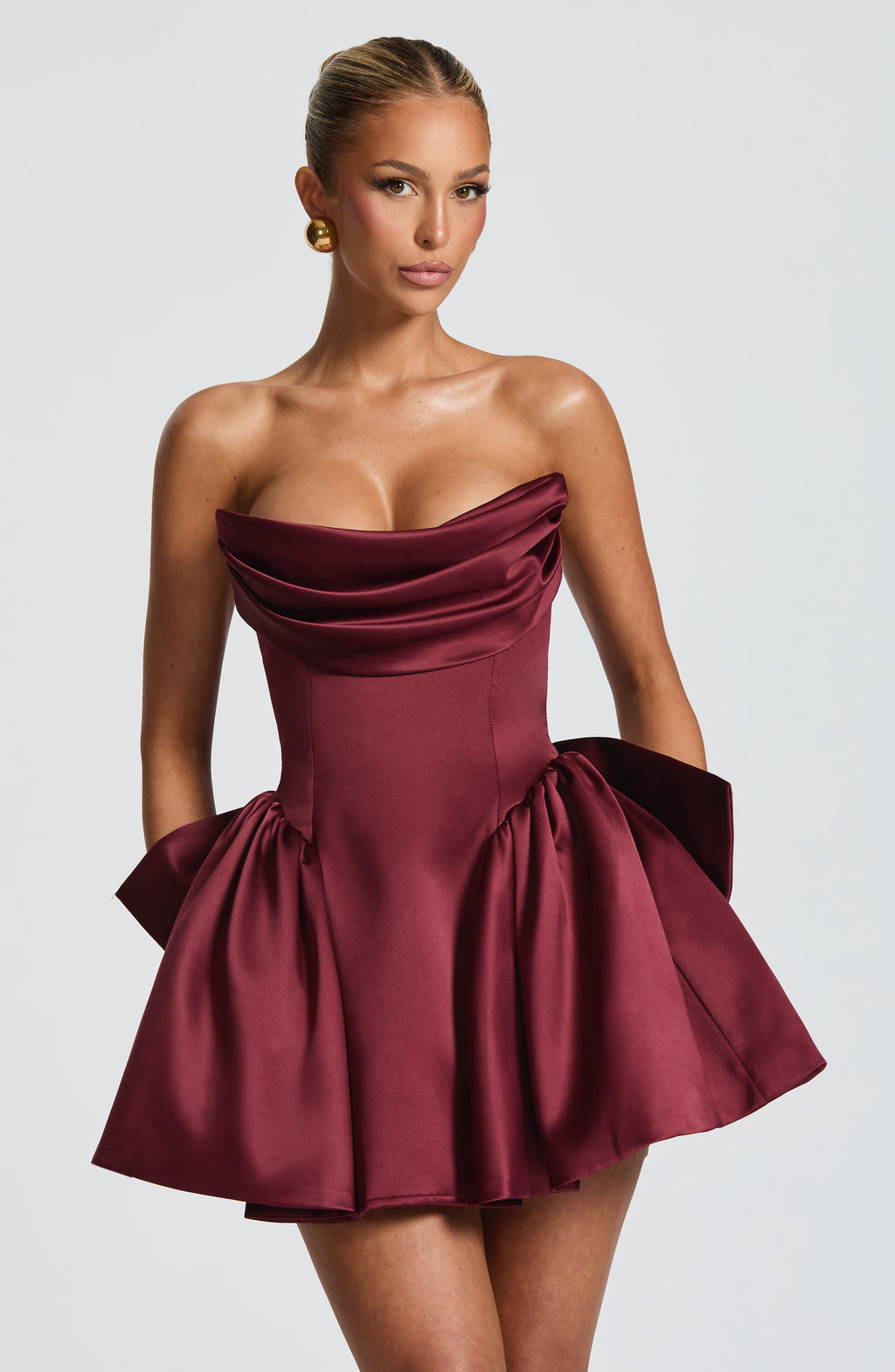 Cherise Mini Dress - Cherry Lacquer