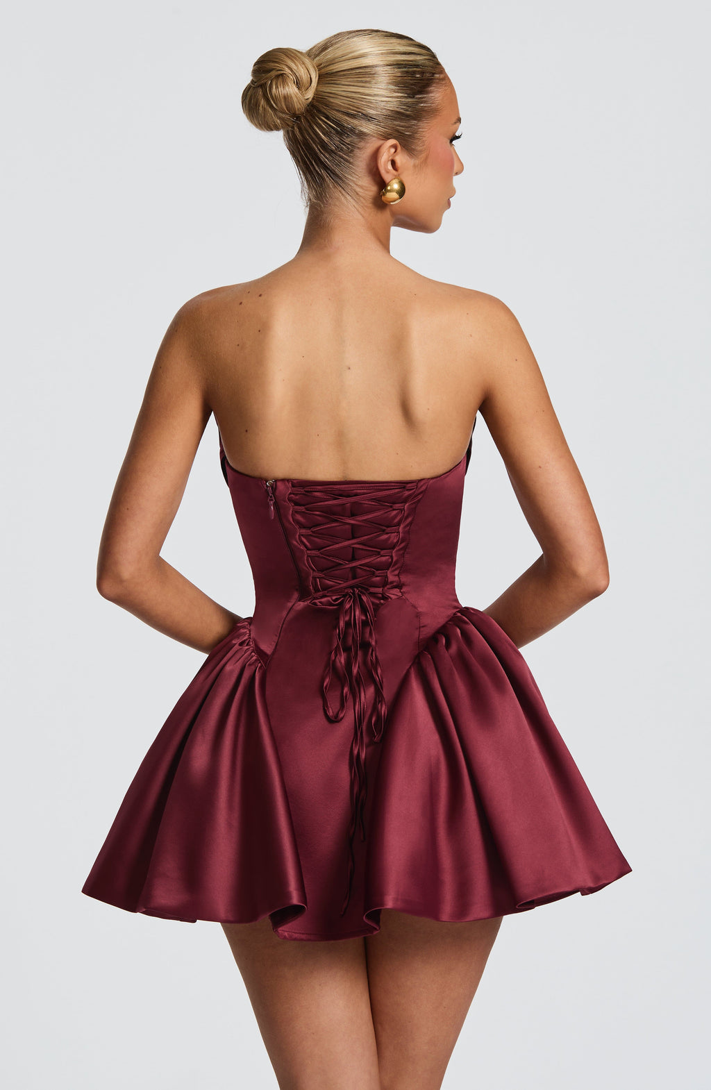Cherise Mini Dress - Cherry Lacquer