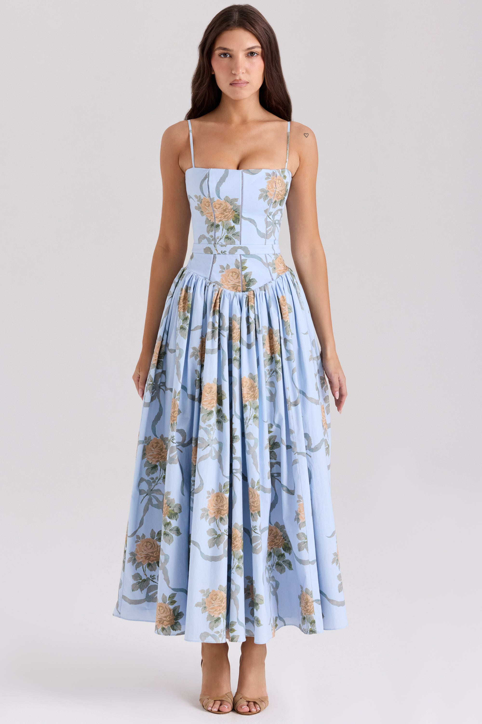 Blythe Midi Dress - Blue