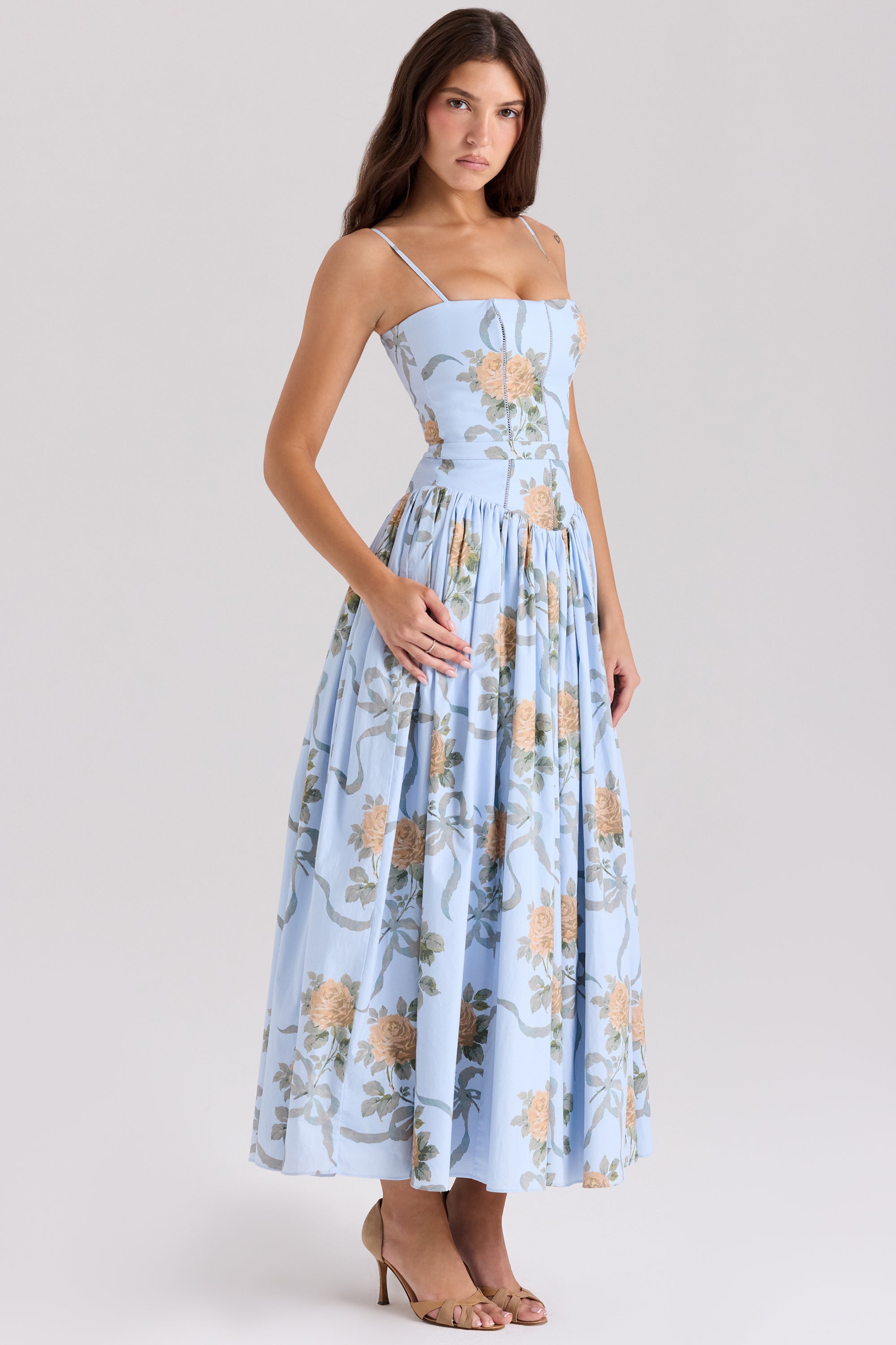 Blythe Midi Dress - Blue
